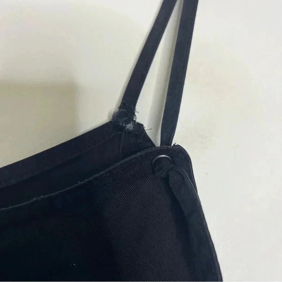 Fat Face Black Ellis Tencel Dungaree Jumpsuit Overalls Size 10 - Picture 5 of 8